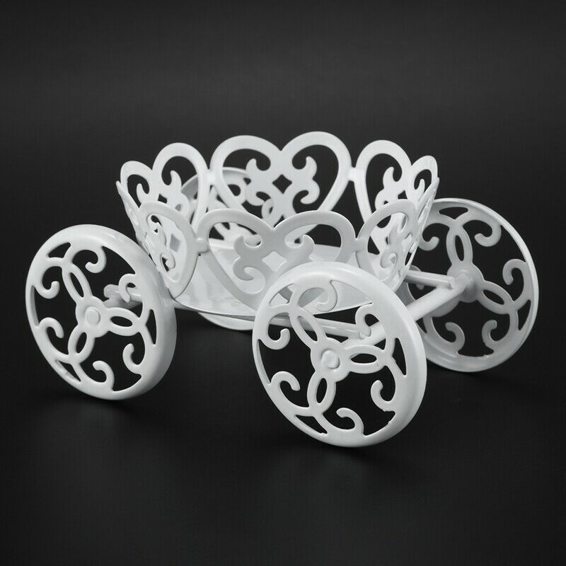 4pcs Mini White Dessert Stand with Premium Steel Material Cupcake Display,  S6B1