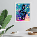 Painting By Numbers Kit DIY Music Note Hand Painted Canvas Oil Art Picture