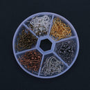 120pcs/Lot 6 Colors Earring Hook Coil Ear Wire for Jewelry Making