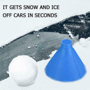 Cone Shaped Magic Car Windows Snow Remover Shovel Ice Scraper (14.5cm Blue)