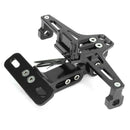 Cnc Frame Motorcycle License Number Plate Holder Bracket With Led Light Adj