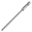 100mm Length 1/4 inch Hex Shank T9 Magnetic Torx Security Screwdriver Bits