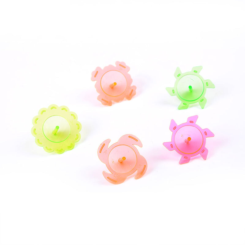 10pcs/set Mini Colourful Plastic Hand Spinner Finger Focus Stress Gyro Kids MO