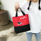 4pcs/Set Cute Cat Backpack Canvas Teenagers Mochila Shoulder Bag (Black)