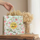 500Pcs Natural Kraft Homemade with Love Stickers in Roll with Perforation L Q6B6