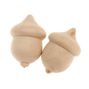 Pack of 100 Unfinished Wooden Acorns Toys for Wedding Party Cake Topper Home