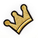 Crown Iron On Patch Sew On Embroidered Applique Fabric Badge for Jacket Coat M&O