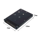 Mini SATA mSATA SSD Hard Disk to 44Pin IDE Adapter with Enclosure Case 2.5" HDD