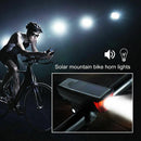 Cycling Solar Power Led Light Waterproof Usb Rechargeable Bike Front Headli