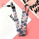 leaves neck strap lanyards for keys phone straps holder diy hang rope  Z