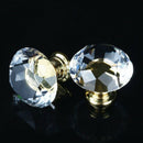 Diamond Shape Crystal Glass 30mm Kitchen Cabinet Door Drawer Knob Cupboard  L9A3