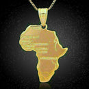 Men Charm Metal .African Africa Map Pendant Necklace Chain Gift Gol Gift Al W8E2