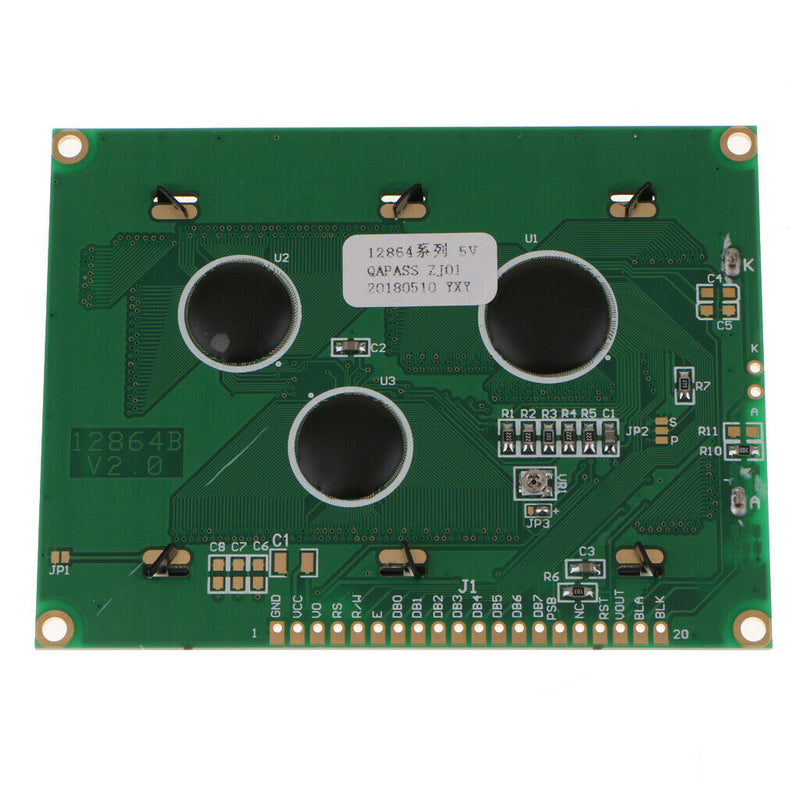 1pcs 128x64 5V Blue Backlight LCD Display Screen Controller Module 93x70 x 13mm