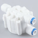 1PC RO 4 Way Valve 1/4" OD Hose Quick Connection Diaphragm Valve Fitti_