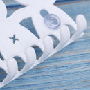2 Pcs Toothbrush Holder Wall Mounted Suction Cup Cute Cartoon Smile