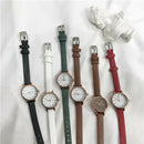 Ulzzang Simple Small Dial Women White Watch Quartz Female Clock Retro Watch