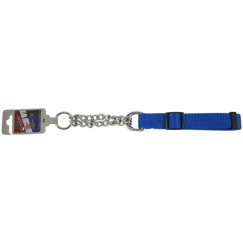 Gear Martingale Adjustable Choke-Style Dog Collar Blue S9T2