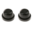 Pair Rubber HID Bulb Caps Protectors LED Headlight Dust Covers Black 70mm