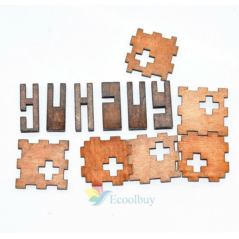 Kids Toys Wooden Gadget Intelligence Puzzle toys Adults Kong Ming Lock IQ test #