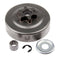 4X(3/8 6T Clutch Drum Sprocket Washer E-Clip Kit For Stihl Chainsaw 017 018L6C1)