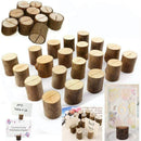Rustic Real Wood Base Wedding Table Name Number Holder Party Decoration Car