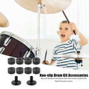 8pcs Non-slip Drum Kit Accessories Percussion Cymbal Felt Pads Protector