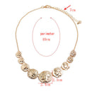 Retro Women Ethnic Gypsy Bohemian Tribal Boho Coin Statement Necklace Pendant M&