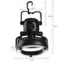 LED Tent Camping Light w/ Ceiling Fan Hiking Lamp Multi-function Outdoor Travel