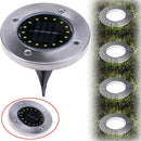 Solar Power Buried Light Ground With 16Led 2V/100Ma Lamp Outdoor Path Garde