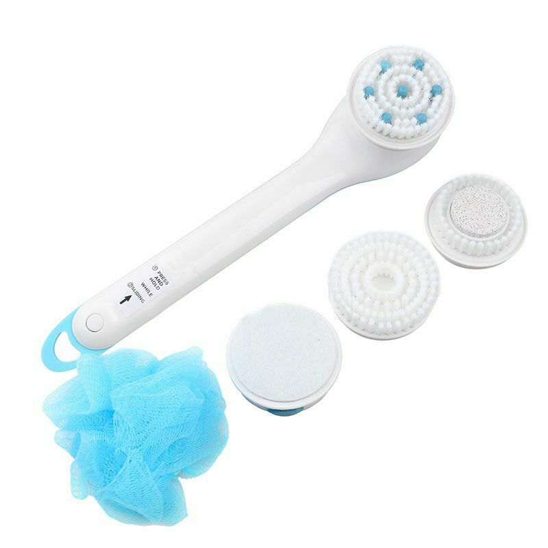 5in1 Electric Home Cleaning Bath Massage Shower Brush Clean System Bath Bru L3B8