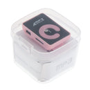 New Mini Fashion USB2.0 Hifi MP3 Support  TF Card 44X29X15mm Pink