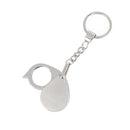 Folding Loupe 15X Magnifier Loupe Metal Magnifying Glass Lens With Keychain %o