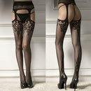 Women Mock Suspender Garter Fishnet Net Pantyhose Glamour Stockings Tights