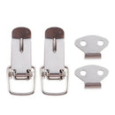2x Case Chest Spring Loaded Draw Lock stainless steel Toggle Latch Hasp Sil S8Q2