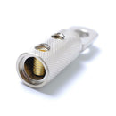 2 Pieces 4 AWG Wiring Wire Coupler Speaker Connector Terminal Nickel Plated