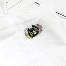 Cartoon Cat Flowers Pin Brooch Creative Badges Unisex Friends Jewelry Gifts