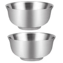 2 Pieces 304 Stainless Steel Serving Insulated Bowl for Rice Soup Salad 15cm