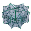 8 Sides 16 Holes Automatic Fishing Net NylonÃ‚Â Crab Fish Trap ShrimpÃ‚Â Cage (F)