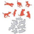 7pcs/set dog Metal Cutting Dies Stencil Scrapbook Cut Embossing Paper DIY Cr-3C