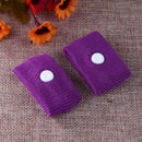 2pcs Morning Sickness Wrist Bands Anti Motion Sickness Wristband (Purple)