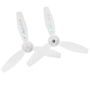 2pcs LED Light Flash Propellers Rechargeable Props for Parrot Bebop 2 Drone