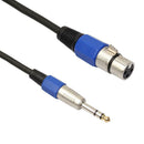 3P XLR Female Jack to 1/4" 6.35mm Male Plug Stereo Microphone Adapter Cable