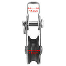 1Pc Stainless Steel 316 Pulley Block Rope Runner Kayak Boat  Anchor Trolle3C