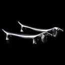 Nail Art Brush Pen Rack Ceramic Stand Holder Metal Dachshund Manicure Too ME