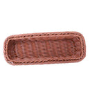 2pc Rattan Plastic Basket Cutlery Basket Rectangular Storage Box Cutlery Fo J7S1