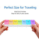 Weekly Pill Organizer 7 Days Press Button Tablet Pill Box Case Container hv2n