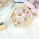 Nordic Natural Wooden Abacus with Beads Craft Baby Early Learning EducationaX7V8