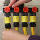 4 Way Pipe Water Tap Splitter Valve Divide Water Controller Watering Equ ZWS