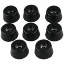 Universal Tape Rubber Pad Feet Bumper Washer 25mm x 12mm 8Pcs Black