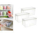 3pcs Refrigerator Food Egg Storage Box Fridge Kitchen Organizer Space Saving